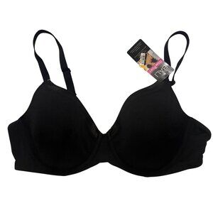 Soft New Black Bali Comfort T-Shirt Bra 42C  With Back Smoothing & Adjustable St
